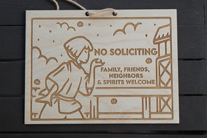 No Soliciting Sign