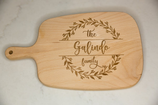 Personalized Family Name Cutting Board