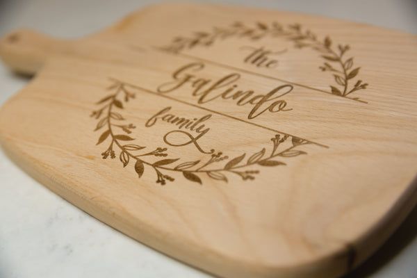 Personalized Family Name Cutting Board