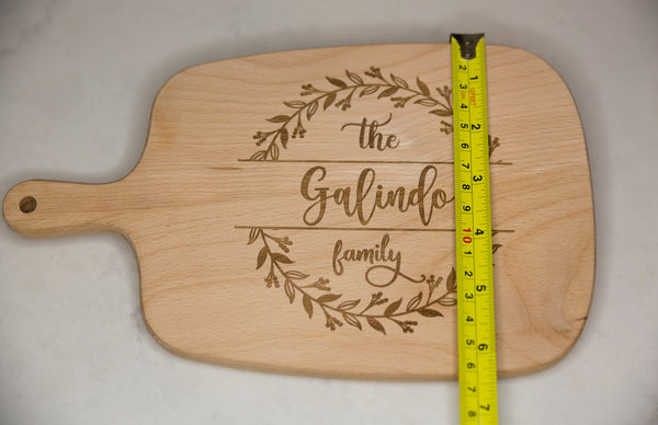 Personalized Family Name Cutting Board