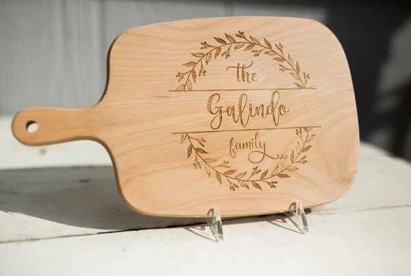 Personalized Family Name Cutting Board