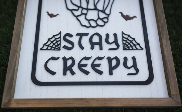 Stay Creepy Halloween Decor