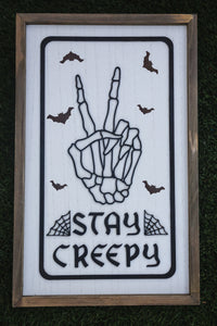 Stay Creepy Halloween Decor