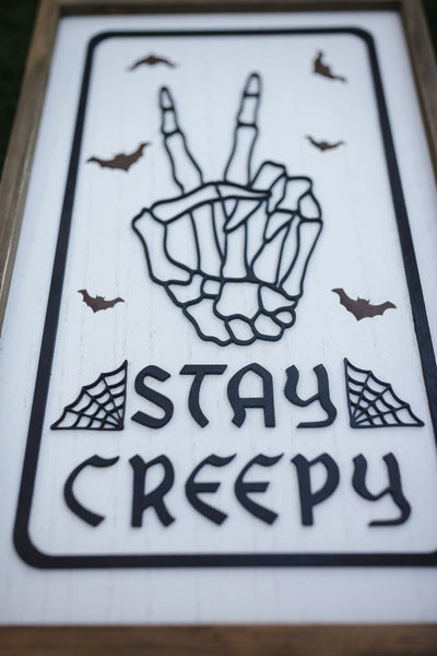 Stay Creepy Halloween Decor