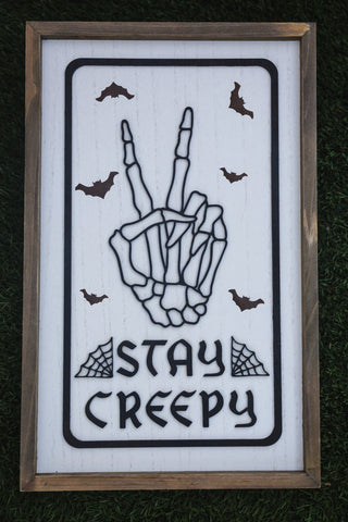 Stay Creepy Halloween Decor